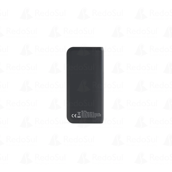 Bateria portátil personalizada em ABS reciclado com carregador por indução super-rápido 